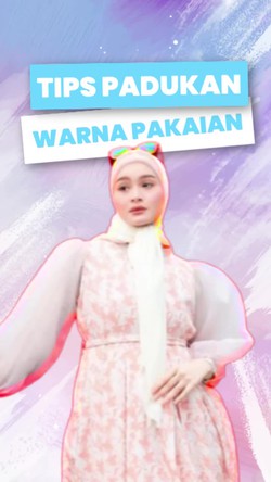 Tips Padukan Warna Pakaian ala Sabrina Salsabila 