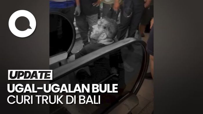 Heboh Turis di Bali Curi Truk, Tabrak Palang Pintu Tol-Kendaraan Lain