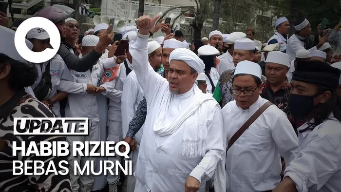 Bebas Murni Hari Ini, Habib Rizieq akan ke Bapas Jakpus Ditemani Menantu