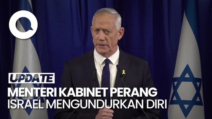 Pernyataan Benny Gantz Seusai Mundur dari Kabinet Perang Israel