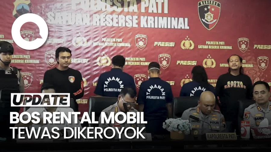 Tampang 3 Tersangka Pengeroyokan Bos Rental Mobil di Pati