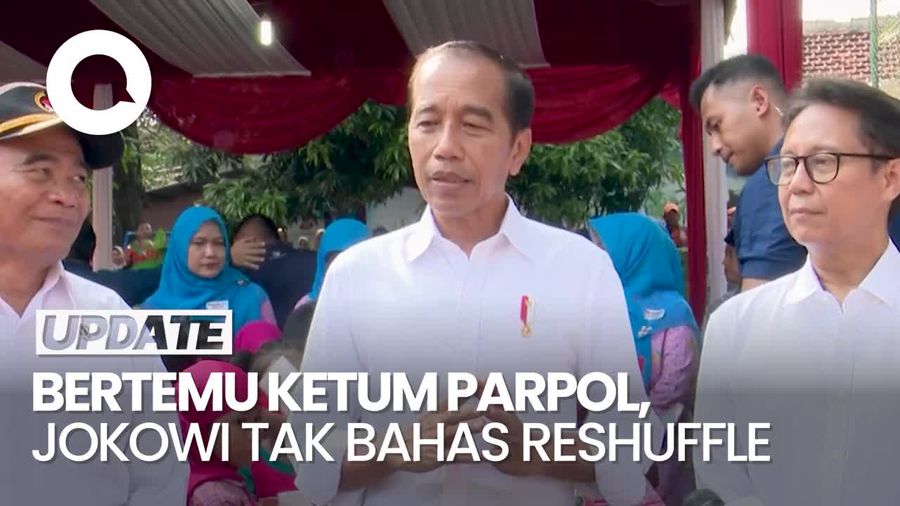 Jokowi Bantah Bahas Reshuffle Saat Bertemu Ketum-ketum Parpol