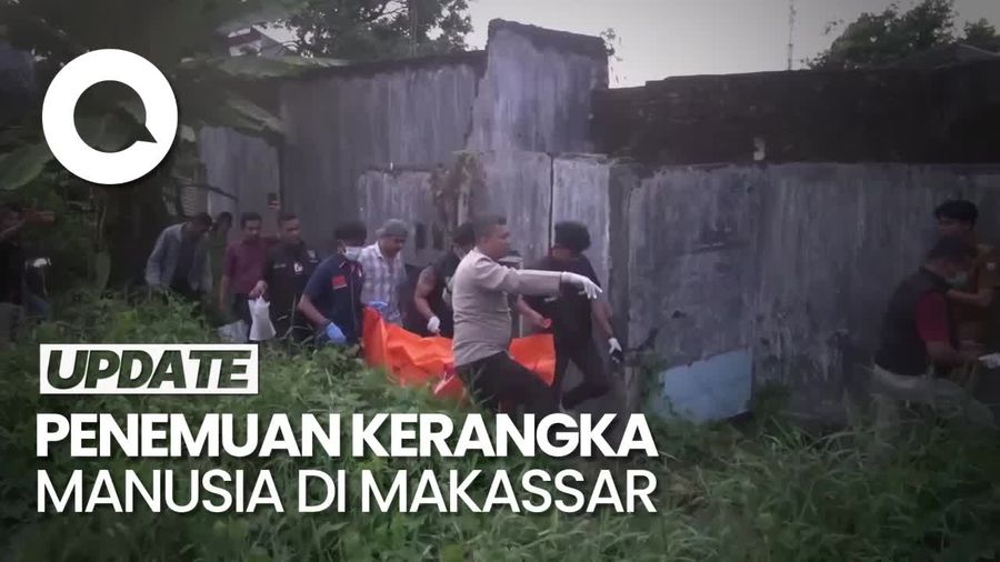 Geger! Penemuan Kerangka Manusia Tertutup Kain di Lahan Warga Makassar