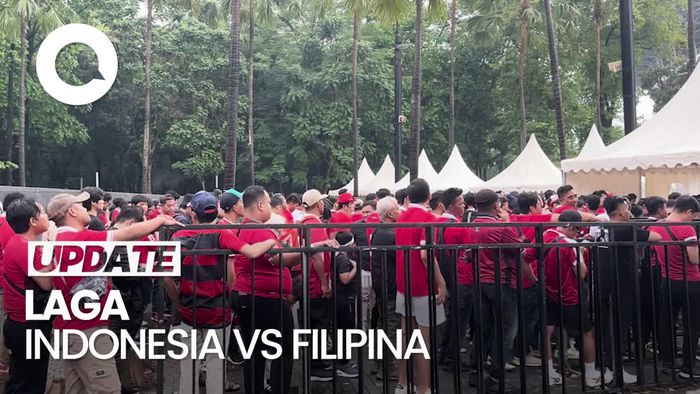 Suasana GBK Memerah Jelang Laga Indonesia Vs Filipina