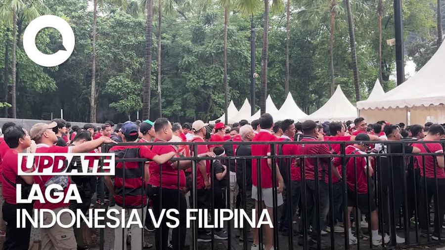 Suasana GBK Memerah Jelang Laga Indonesia Vs Filipina
