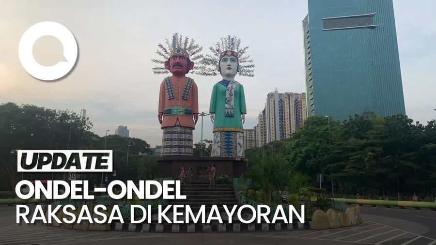 Melihat Monumen Ondel-ondel Raksasa di Tengah Kota Jakarta