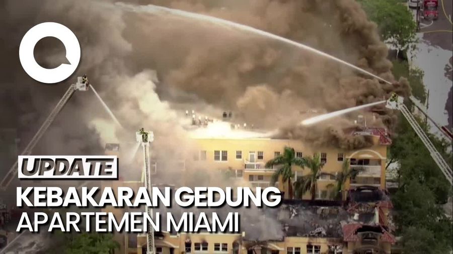 Gedung Apartemen di Miami Terbakar, 1 Orang Ditemukan Tertembak