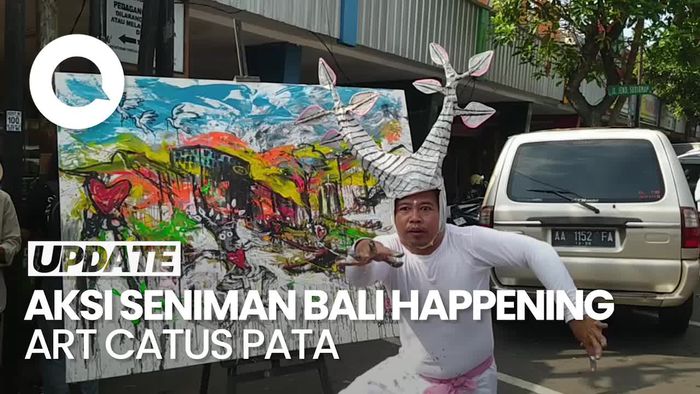 Seniman Bali Gelar Aksi Happening Art Catus Pata di Magelang