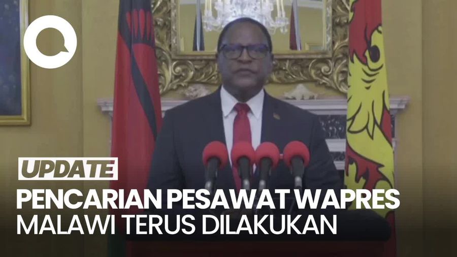 Presiden Malawi soal Pesawat Wapres Hilang: Pencarian Terus Dilakukan