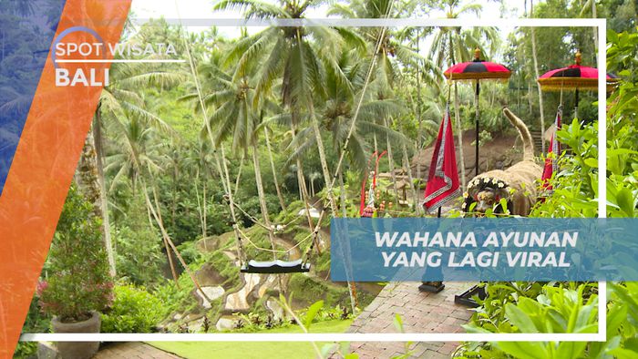 Terrace River Pool Swing, Ayunan Seru di Gianyar Bali