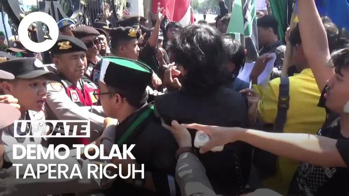 Demo Mahasiswa Tolak Tapera di Lumajang Ricuh