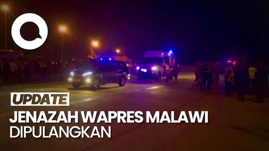 Jenazah Wapres Malawi yang Tewas dalam Kecelakaan Pesawat Dipulangkan