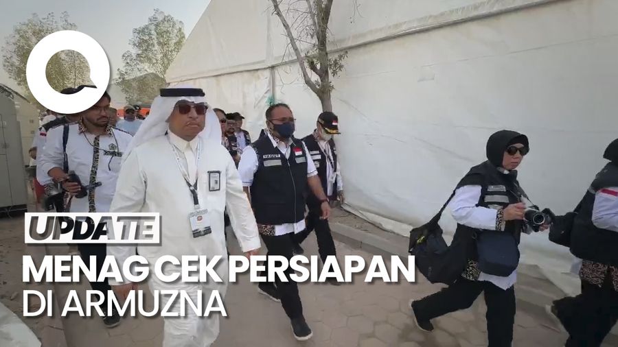 Momen Menag Yaqut Tinjau Persiapan Fasilitas di Armuzna