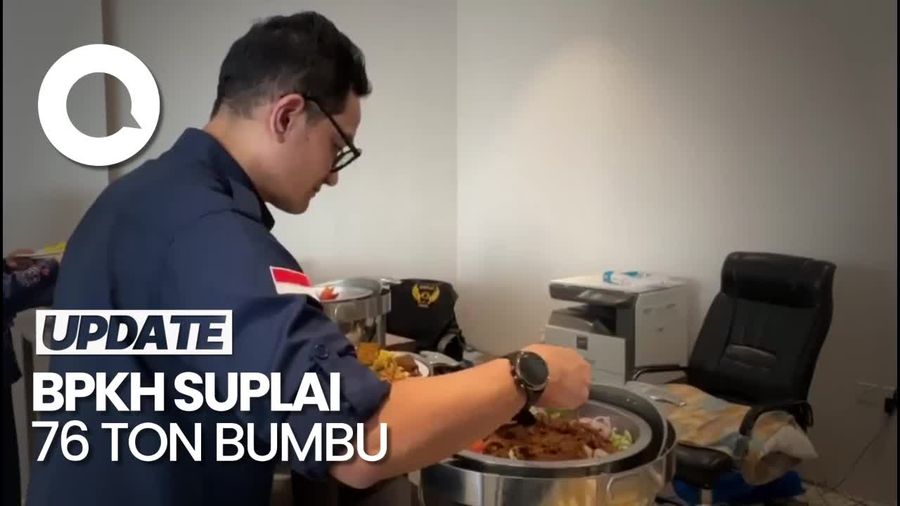Suplai Bumbu Indonesia 76 Ton, Kepala BPKH Tinjau Dapur Katering di Makkah