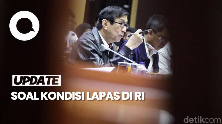 Penjelasan Menkumham Yasonna soal Lapas di RI Overload