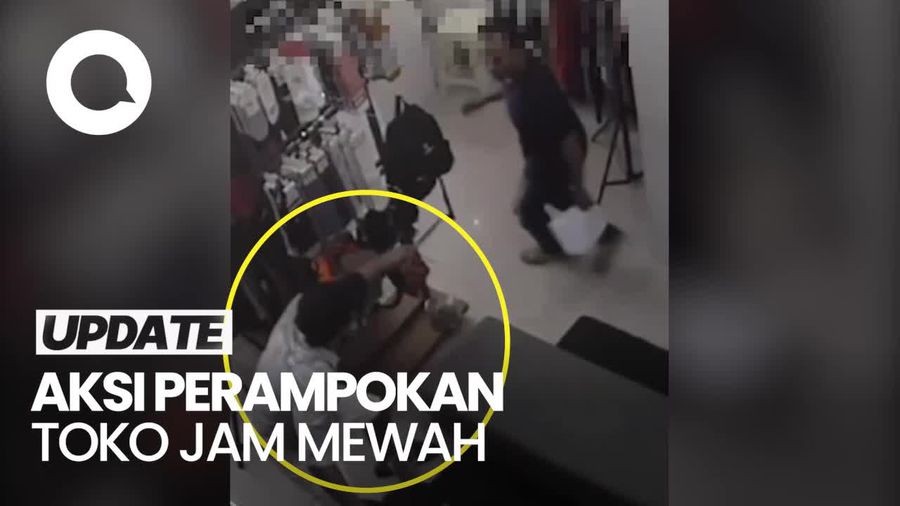 Rekaman CCTV Perampokan Toko Jam Mewah di PIK 2