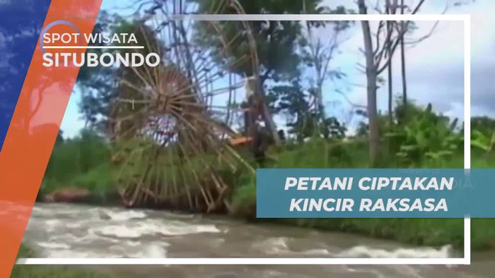 Kincir Raksasa Sumber Pengairan Lahan Petani Situbondo