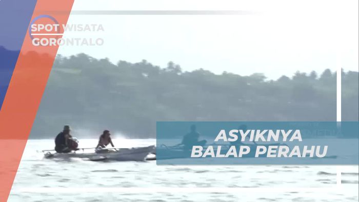 Adu Cepat Balap Perahu di Laut Gorontalo