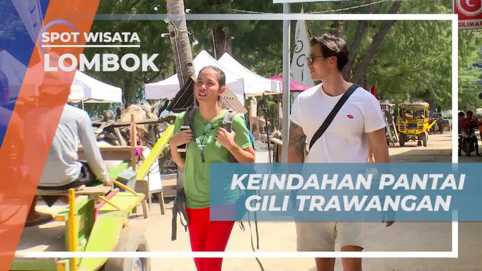 Air Laut Jernih dan Pasir Putih Indah di Gili Trawangan Lombok