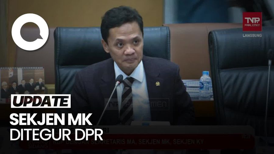 Bahan Rapat Kurang, Sekjen MK Kena Tegur Pimpinan Komisi III DPR