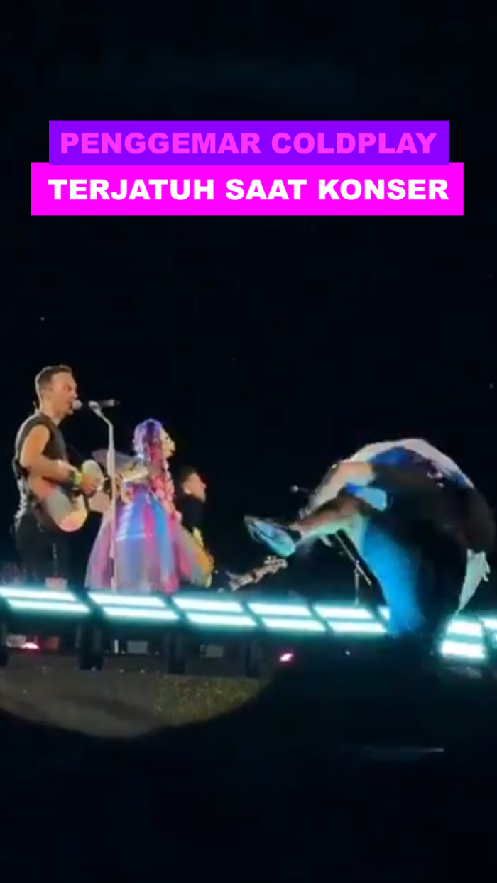 Pria Berbendera Israel Nyungsep di Konser Coldplay