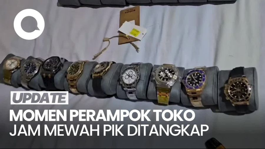 Detik-detik Penangkapan Perampok Toko Jam Mewah di PIK 2