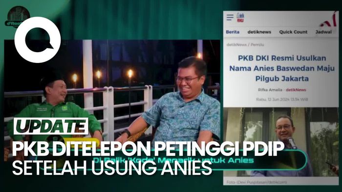 PKB DKI Ungkap Ditelepon Petinggi PDIP Seusai Usung Anies di Pilgub Jakarta