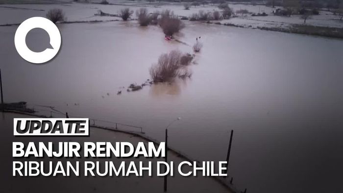 Dampak Banjir di Chile, 1 Orang Tewas-Ribuan Rumah Terendam