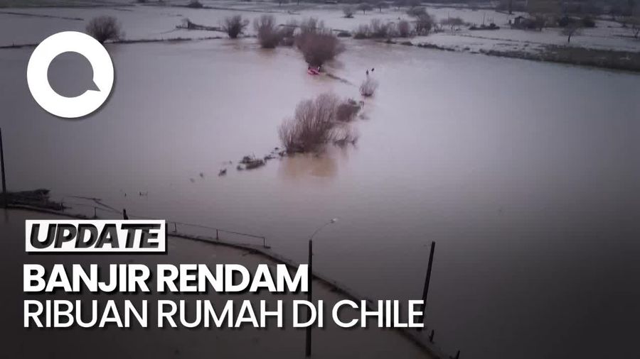 Dampak Banjir di Chile, 1 Orang Tewas-Ribuan Rumah Terendam