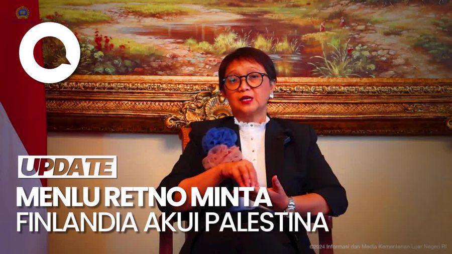 Bertemu Presiden Finlandia, Menlu Retno Minta Pengakuan Negara Palestina