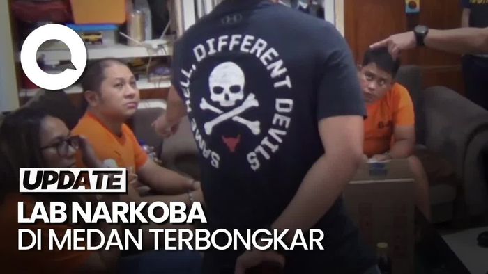 Polri Bongkar Laboratorium Narkoba Rumahan di Medan