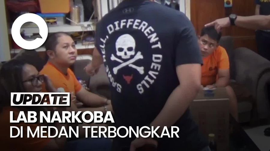 Polri Bongkar Laboratorium Narkoba Rumahan di Medan