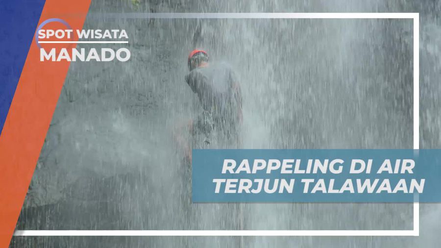 Serunya Melakukan Repling di Air Terjun Talawaan Manado