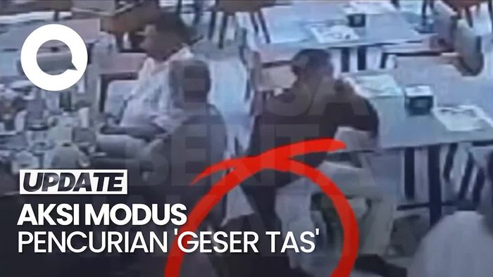 Rekaman CCTV Aksi Pencurian Modus Geser Tas di Mal Tebet