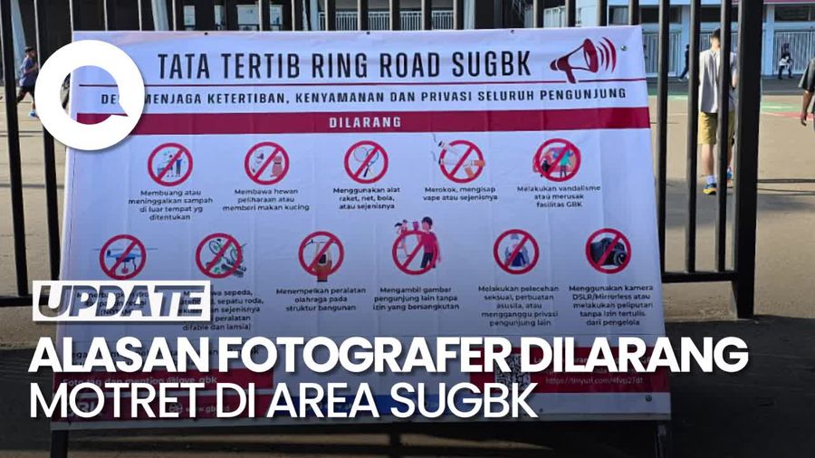 Mengapa Dilarang Foto Pakai Kamera Profesional di Area SUGBK?