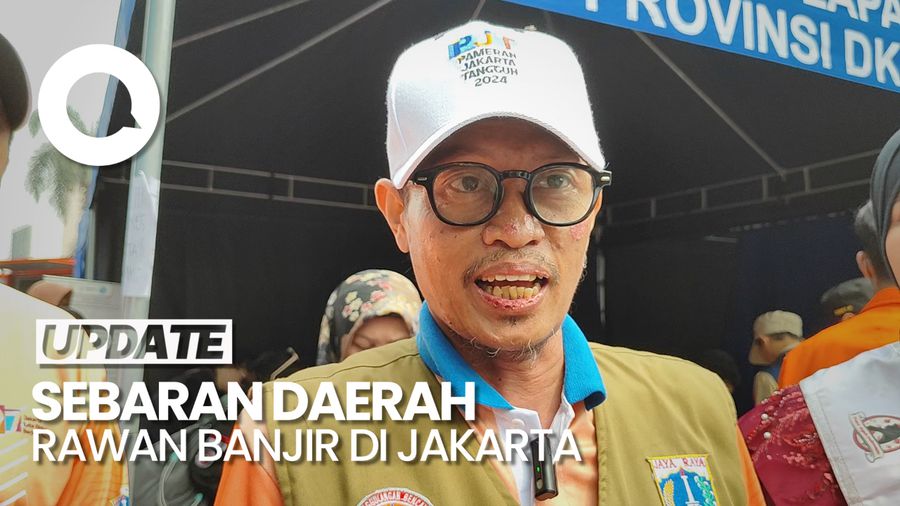 BPBD DKI: 25 Kelurahan di Jakarta Rawan Banjir, 80% di Bantaran Kali