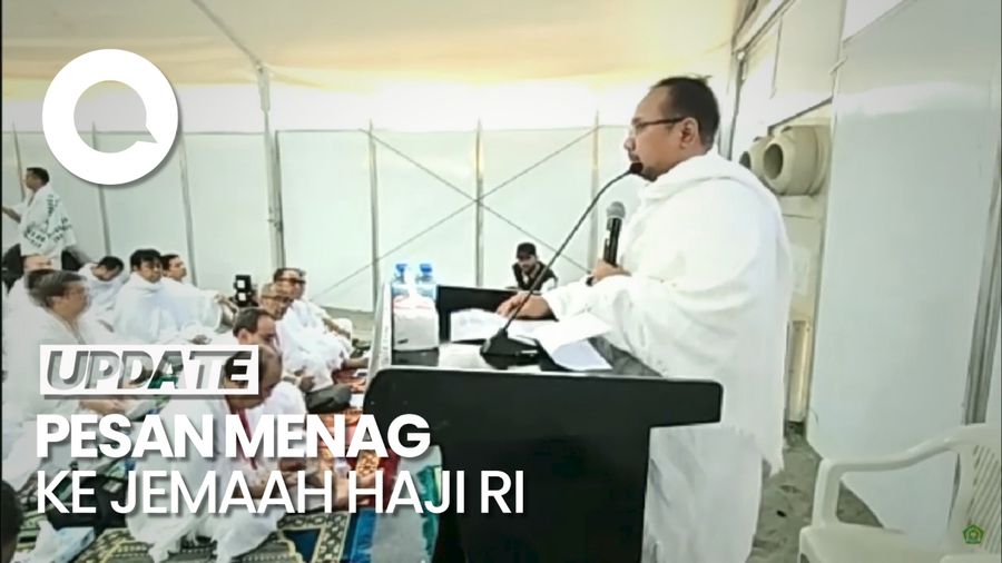 Khutbah Menag saat Wukuf di Arafah: Mari Kita Bermunajat Kepada Allah SWT