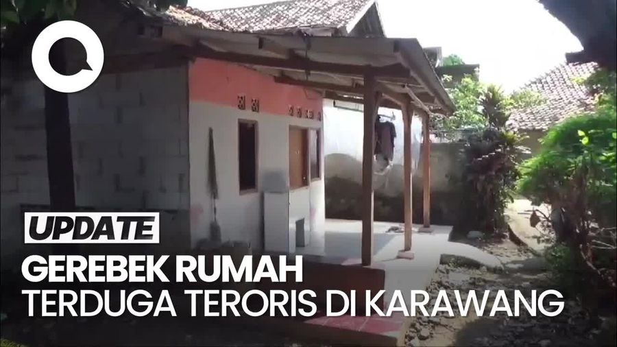 Densus Gerebek Rumah Terduga Teroris di Karawang, Ada Bahan Peledak