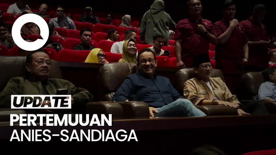 Anies dan Sandiaga Akrab Berbincang di Acara KAHMI, Apa yang Dibahas?