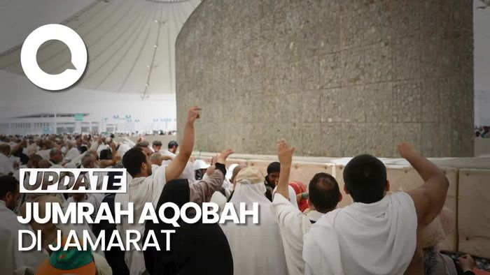 Video Momen Jemaah Haji Laksanakan Lempar Jumrah