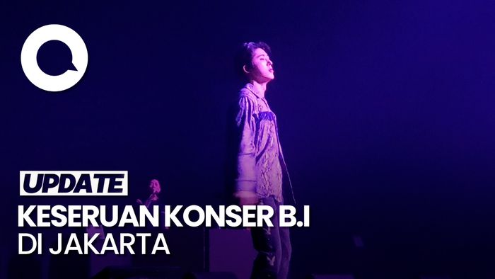 B.I Sukses Bakar Semangat Penggemar di Konser Hype Up