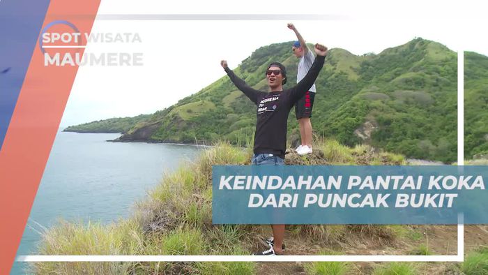 Menikmati Keindahan Pantai Koka Dari Puncak Bukit  Maumere