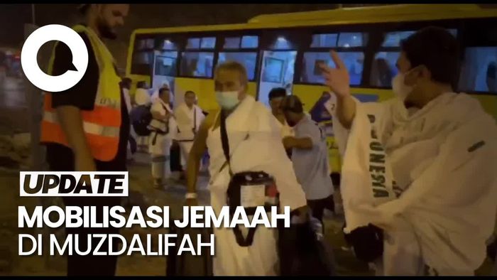 Mobilisasi Jemaah Haji dari Muzdalifah ke Mina Berjalan Lancar