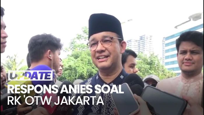 Anies Respons Canda Airlangga soal Ridwan Kamil Pasang Baliho OTW Jakarta