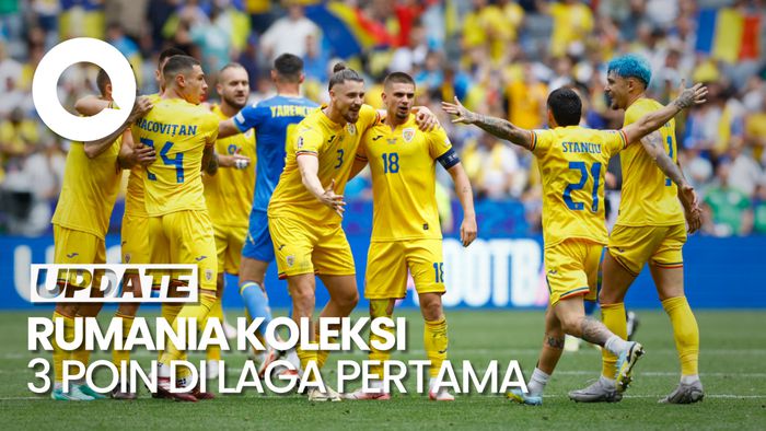 Euro 2024: Rumania Bungkam Ukraina 3-0
