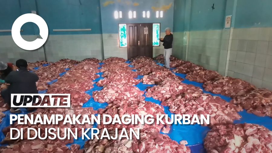 Melimpah! Daging Kurban di Dusun Krajan Capai 25 Ton