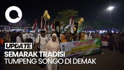 Sambut Idul Adha, Begini Kemeriahan Tradisi Tumpeng Songo di Demak