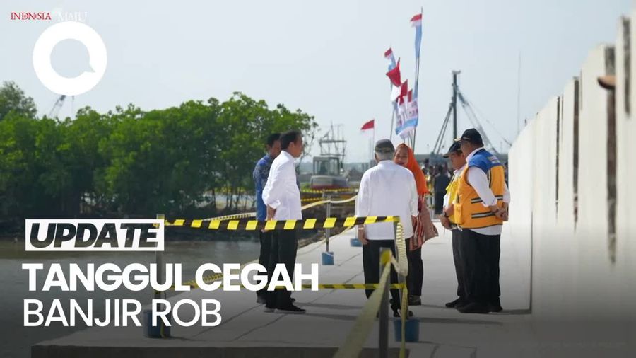 Jokowi Cek Tanggul Laut di Semarang, Rampung Bulan Agustus