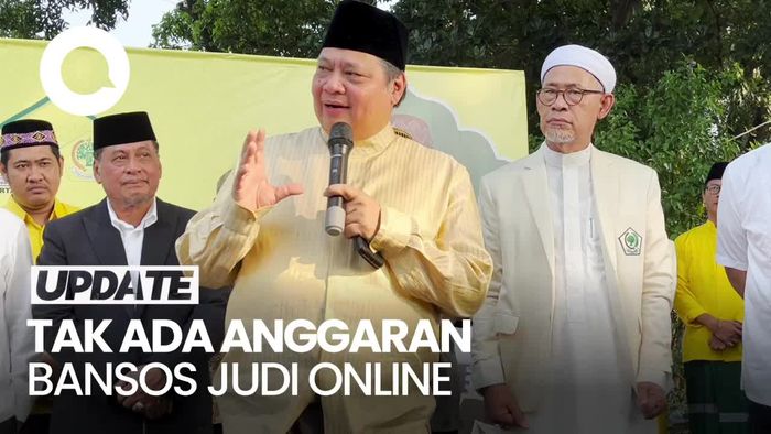 Airlangga soal Bansos Buat Korban Judi Online: Tak Ada Dalam Anggaran