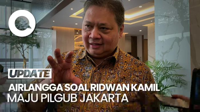 Kelakar Airlangga soal Pilgub Jakarta: RK OTW, Anies Bergerak-gerak Saja